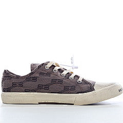 Balenciaga Paris Low Top BB Monogram Dark Beige Brown