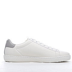 Gucci White Perforated Interlocking G Leather Ace Low Top