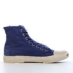 Balenciaga Paris High Destroyed Indigo