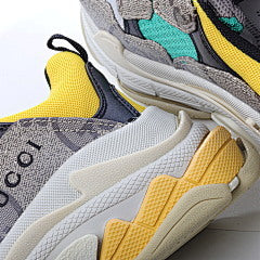 Gucci x Balenciaga Triple S The Hacker Project Beige Green Yellow