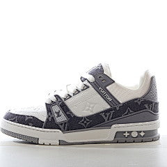 Louis Vuitton Trainer Monogram Denim Grey White