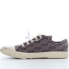 Balenciaga Paris Low Top BB Monogram Dark Beige Brown