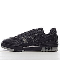 Louis Vuitton Trainer Black Monogram Denim